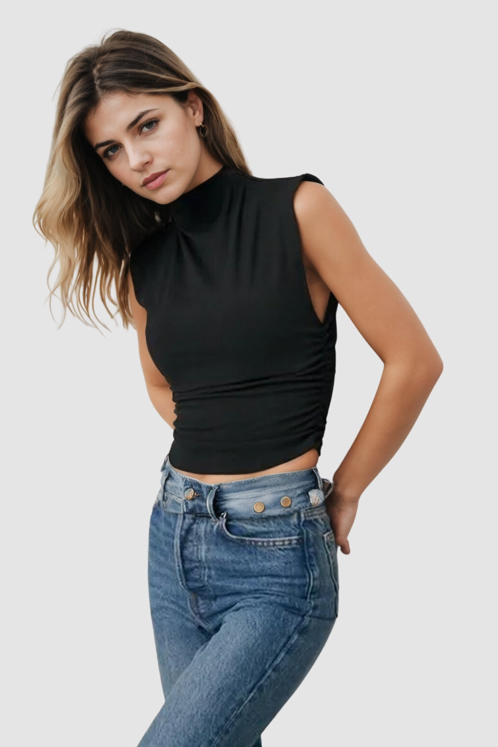 Primrose Black Top