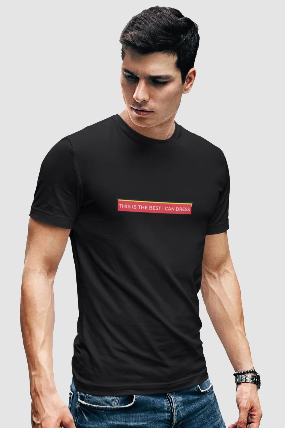 Best I Can Dress Graphic Black Tshirt