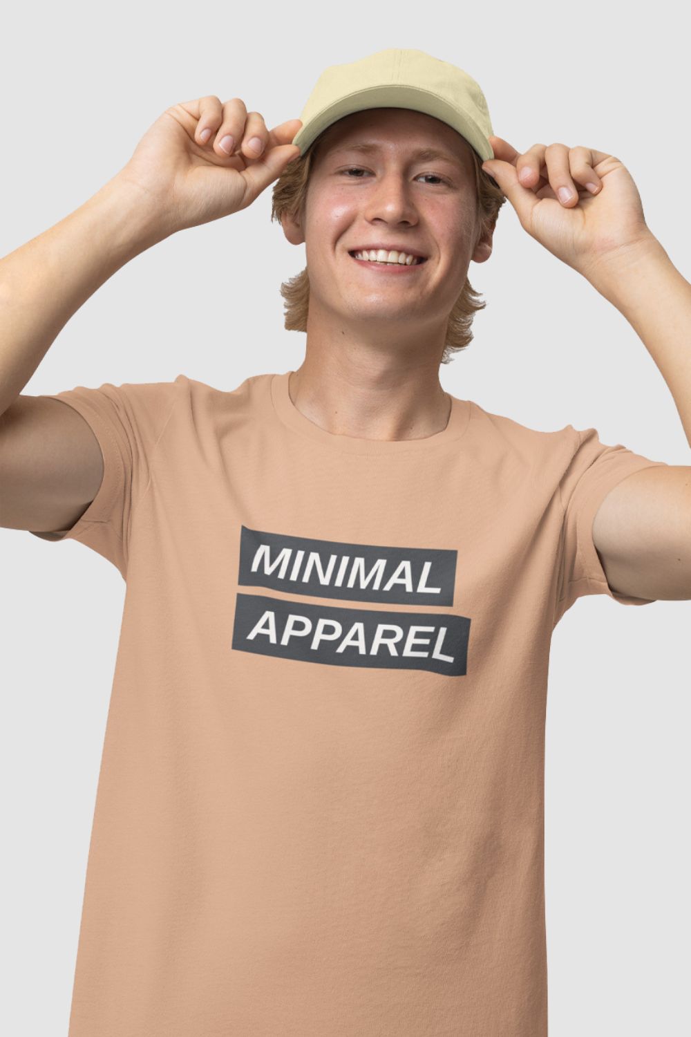 Minimal Apparel Graphic Printed Peach Tshirt