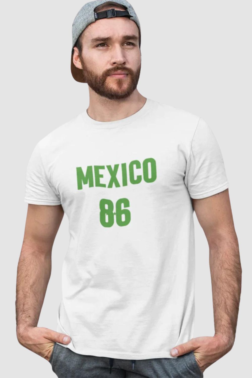 Mexico 86 Printed White Tshirt