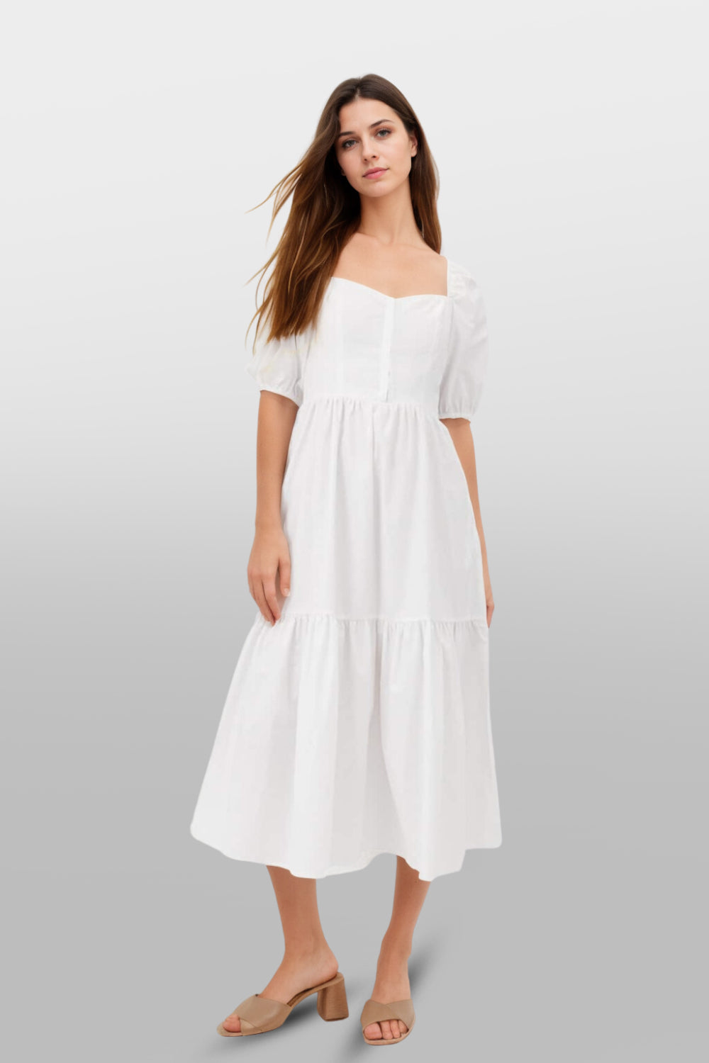 Open Front Milkmaid Dress